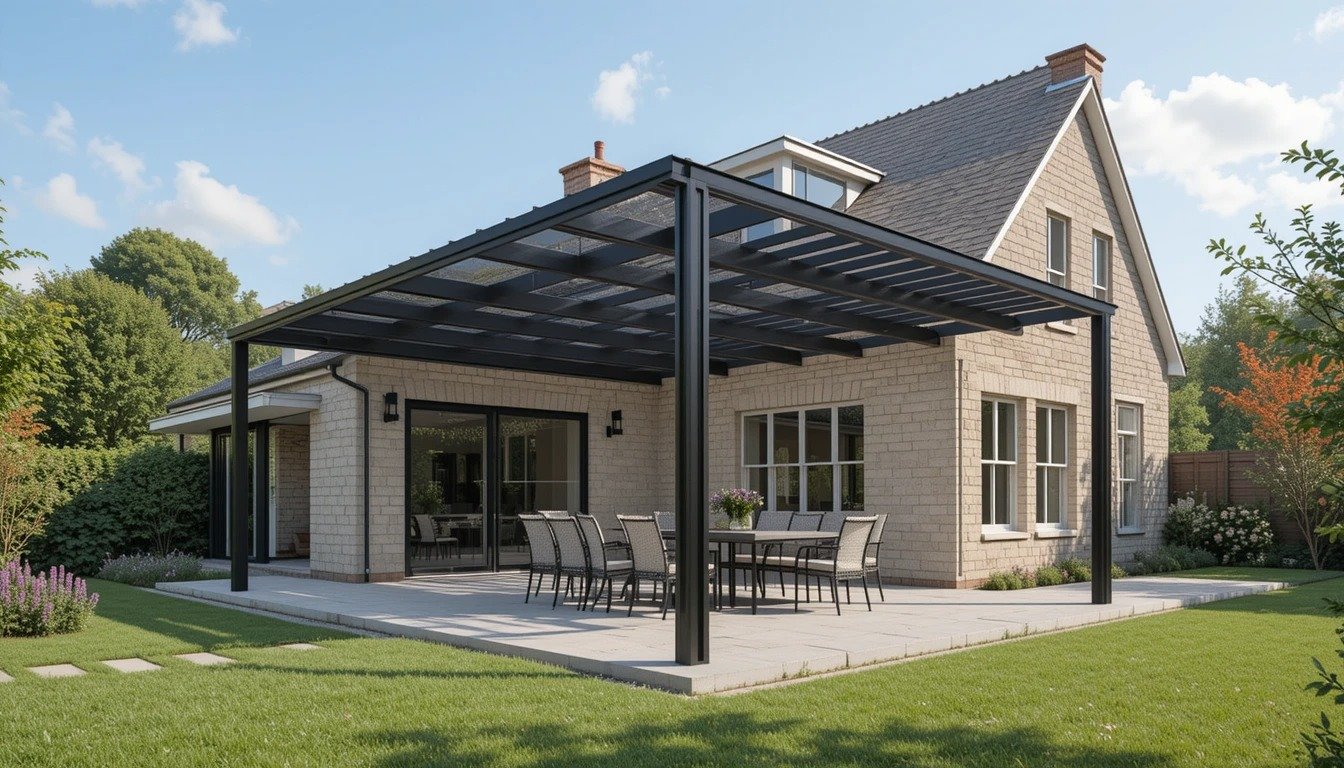 pergola bau wien haus mit garten